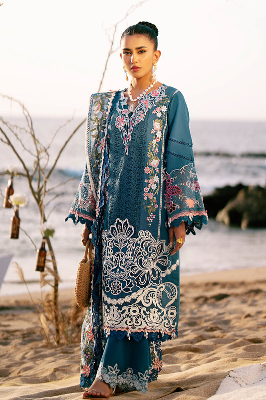 DASTAN LUXURY LAWN UN-STITCHED 3PC BY AJR | AURA