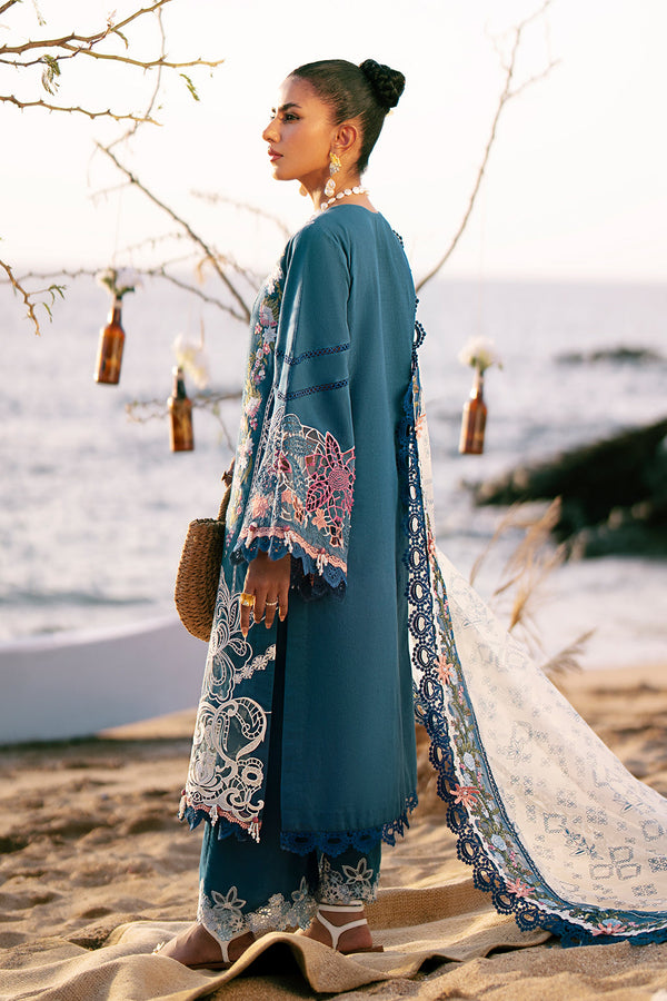 DASTAN LUXURY LAWN UN-STITCHED 3PC BY AJR | AURA