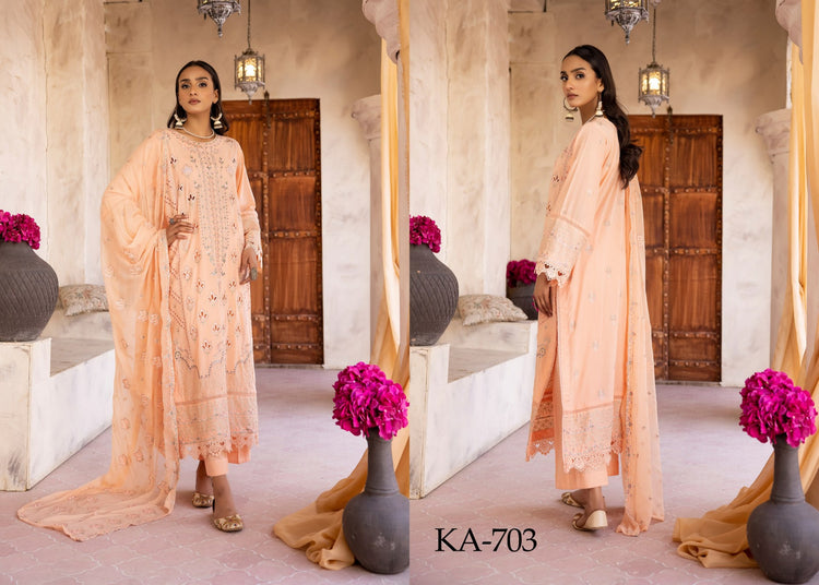 AVENTUS BY KHOOBSURAT UN-STITCHED 3PC | D-KA-703