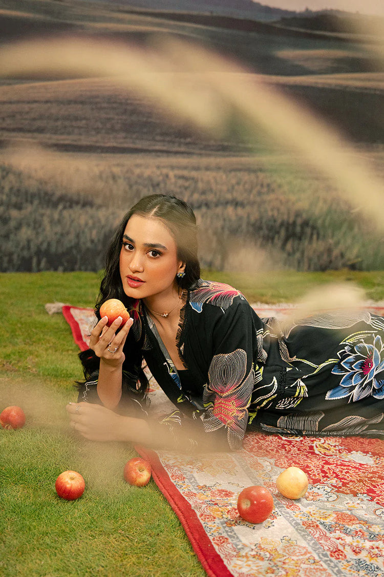 M/BASICS [3 Pc Unstitched Embroidered Arabic Lawn Suit | MB-PFUS25-08B