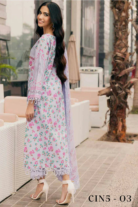 INFINITY BY  CHARIZMA LUXURY LAWN | CIN5-03