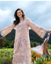 THE SECRET GARDEN BY MUSHQ UN-STITCHED 3PC |Bloom Sonata
