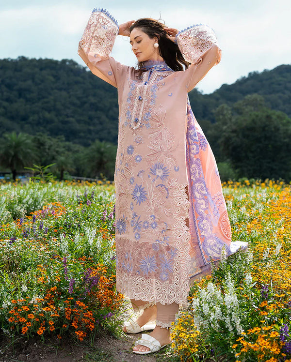 THE SECRET GARDEN BY MUSHQ UN-STITCHED 3PC |Bloom Sonata