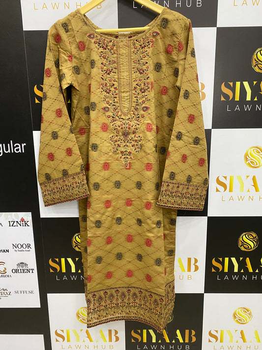 BIN SAEED JACQUARD LAWN KURTI -03