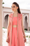 MARIA B- SATEEN FALL |UNSTITCHED 3PC|Candy Pink CST-701