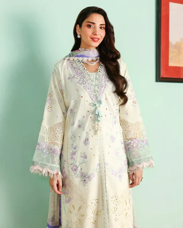 SUMMER REVERIE BY ROHEENAZ UN-STITCHED 3PC | Celestia