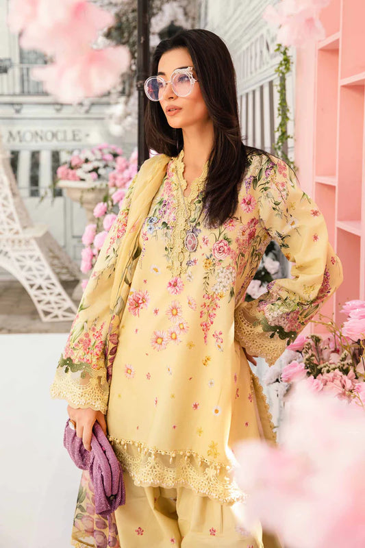 M PRINTS BY MARIA B UNSTITCHED 3PC | MPT-2603-A