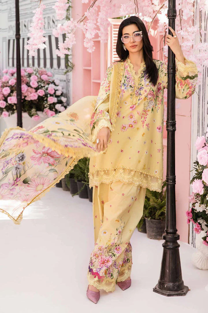 M PRINTS BY MARIA B UNSTITCHED 3PC | MPT-2603-A