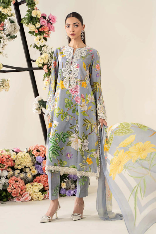 M PRINTS BY MARIA B UNSTITCHED 3PC | MPT-2604-A