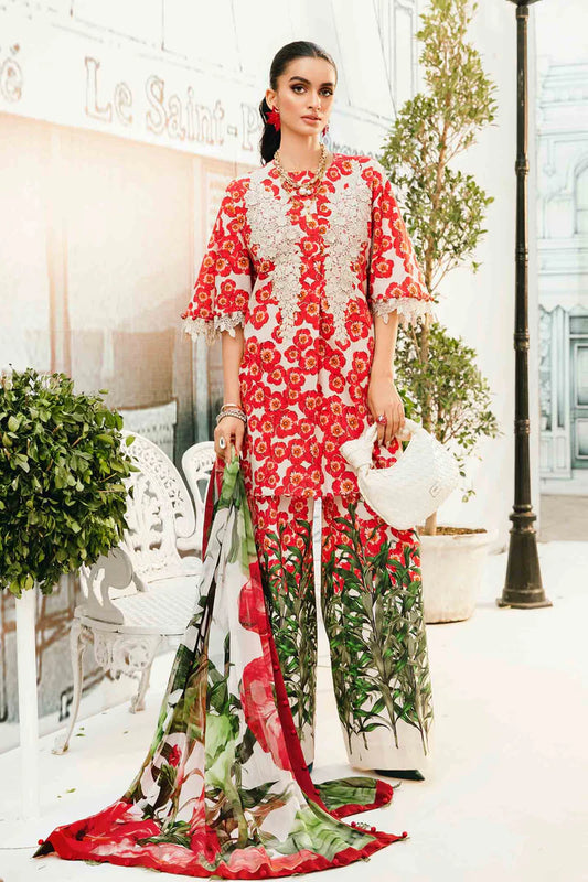 M PRINTS BY MARIA B UNSTITCHED 3PC | MPT-2606-B