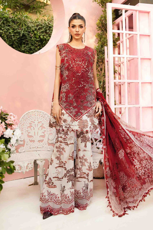 M PRINTS BY MARIA B UNSTITCHED 3PC | MPT-2608-A
