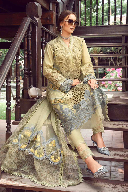 MARIA B EID LUXURY LAWN UN-STITCHED 3PC | D-10