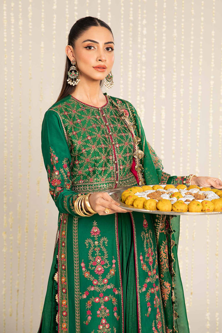 Unstitched Embroidered Cotton Satin Suit | CST-811