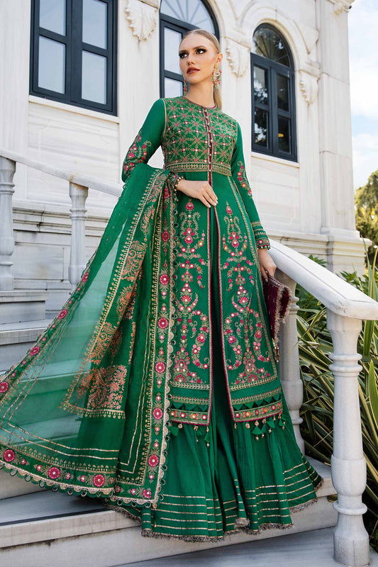 Unstitched Embroidered Cotton Satin Suit | CST-811