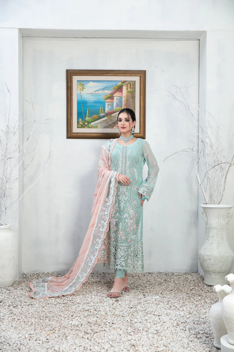 ALSABA BY TAWAKKAL SEMI STITCHED 3PC | D-1346