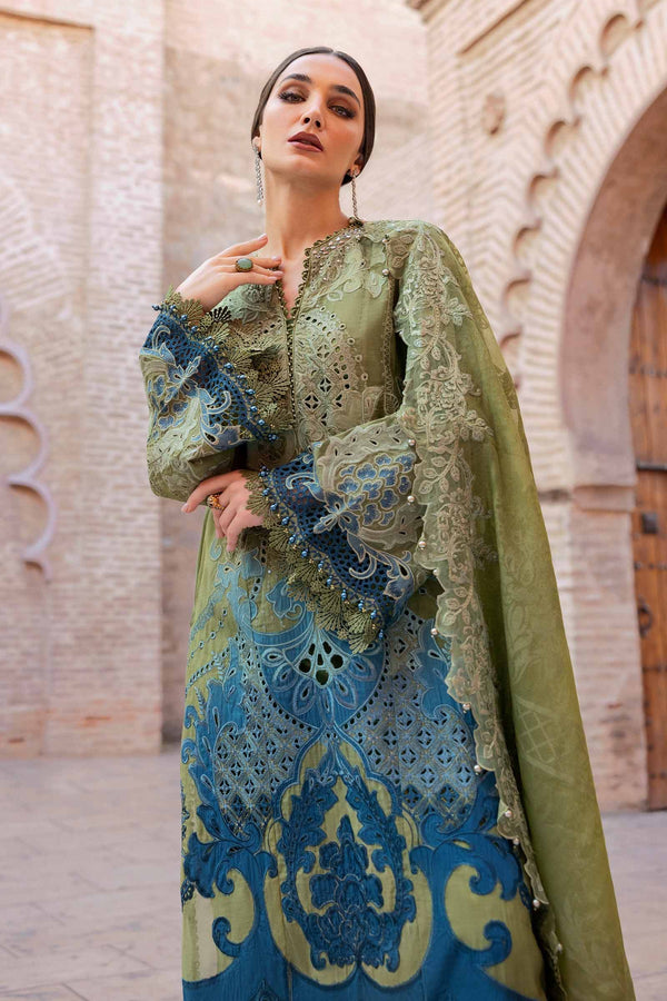 MARIA B LUXURY UNSTITCHED LUXURYLAWN | D-2501-A