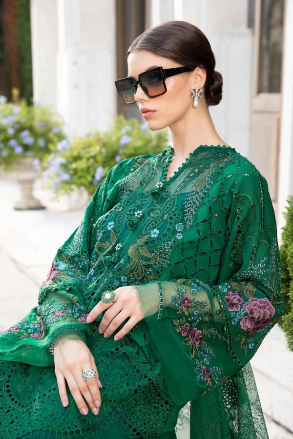 MARIA B EID LUXURY LAWN UN-STITCHED 3PC | D-02