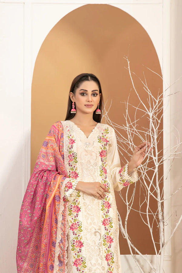 OLENA BY TAWAKKAL SEMI-STITCHED 3PC|D-3091