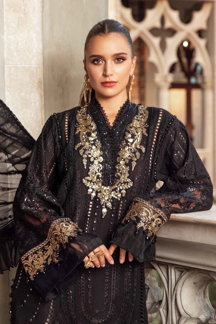 MARIA B EID LUXURY LAWN UN-STITCHED 3PC | D-03