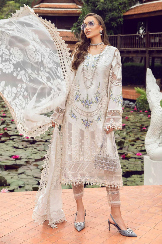 MARIA B EID LUXURY LAWN UN-STITCHED 3PC | D-04