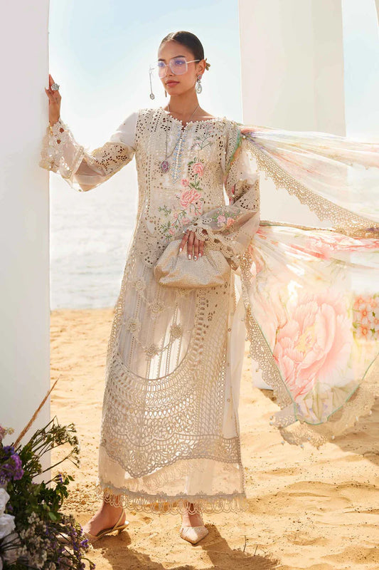 MARIA B LUXURY LAWN UNSTITCHED 2025 D-07