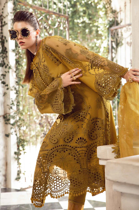 MARIA B EID LUXURY LAWN UN-STITCHED 3PC | D-08