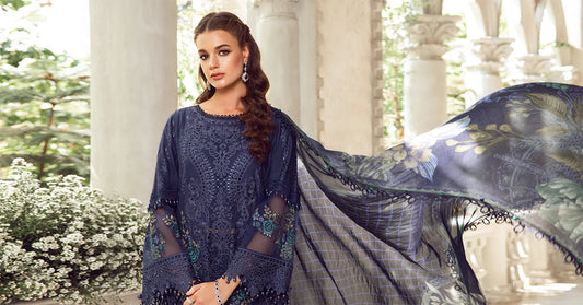 MARIA B EID LUXURY LAWN UN-STITCHED 3PC | D-09