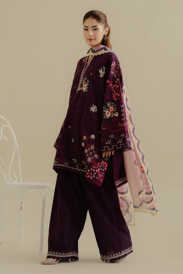 COCO BY ZARA SHAHJAHAN UN-STITCHED 3PC | Sufa-5B