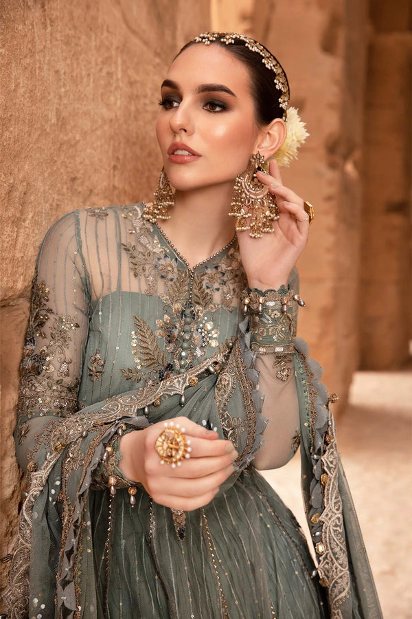 MARIA B LUXURY UN-STICHED 3 PC| 3A