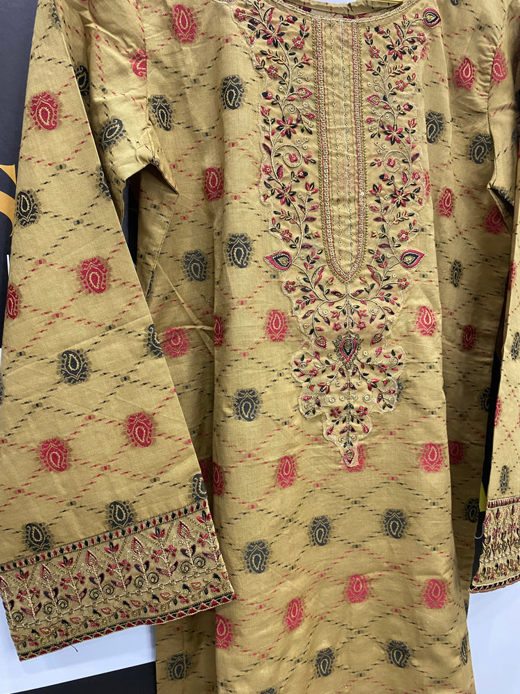 BIN SAEED JACQUARD LAWN KURTI -03