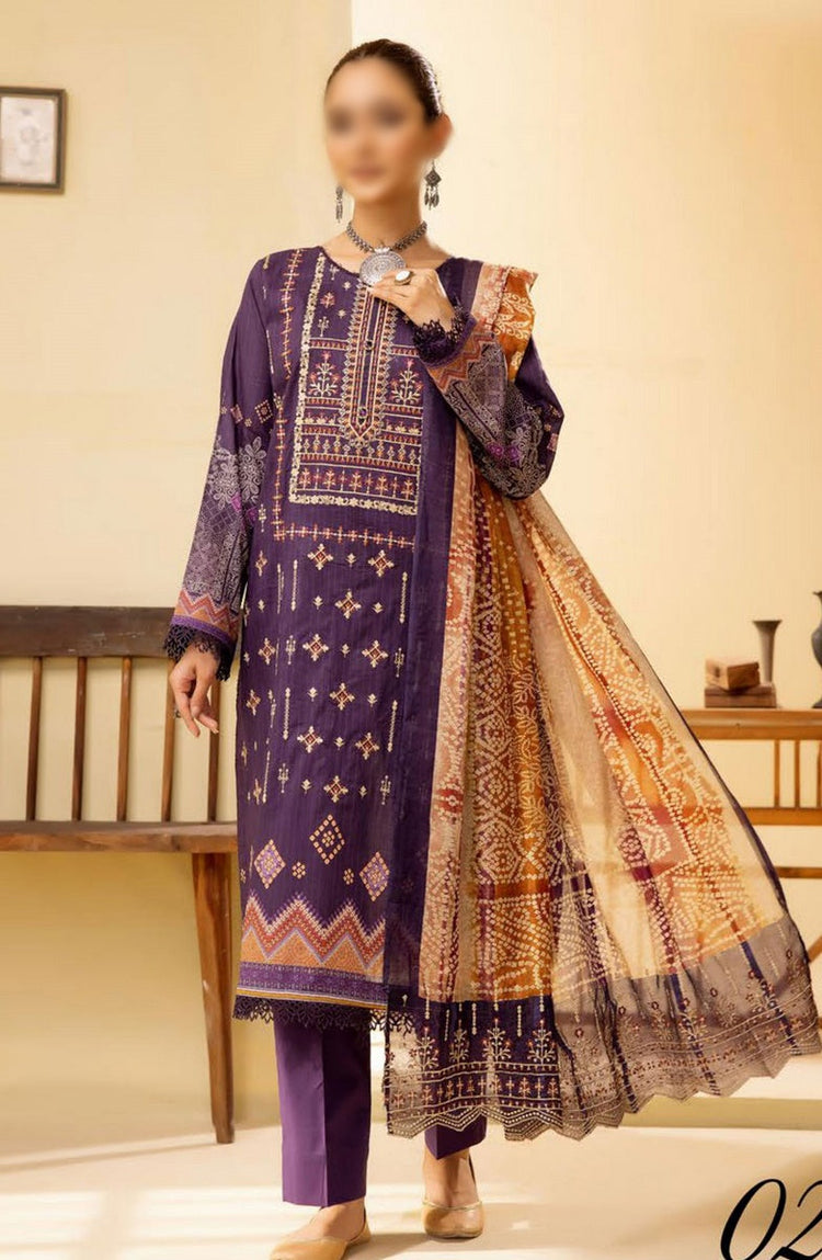 Mahees Ghazal Embroidered Lawn