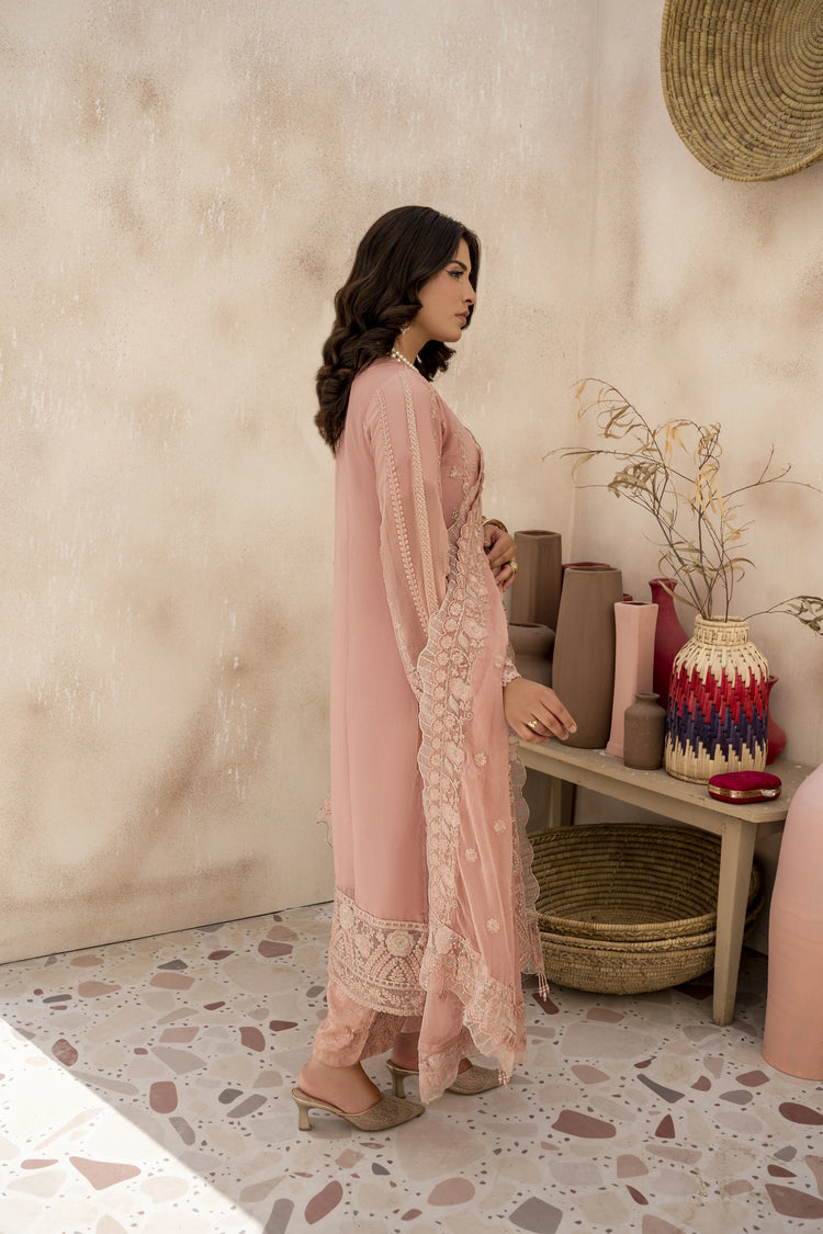 EMBROIDRED CHIFFON ZFHS-002