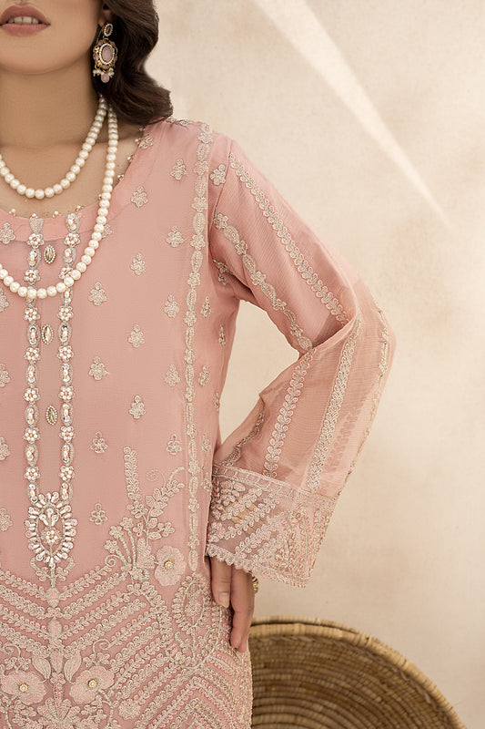 EMBROIDRED CHIFFON ZFHS-002