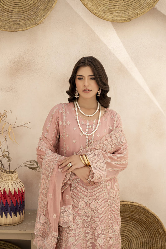 EMBROIDRED CHIFFON ZFHS-002