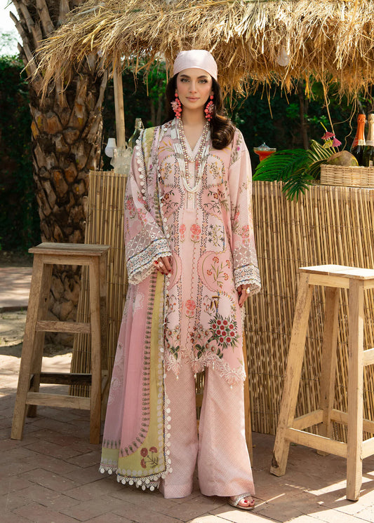 COCKTAIL BY SARDINIA UNSTITCHED LAWN 1003 PINK PUNCH