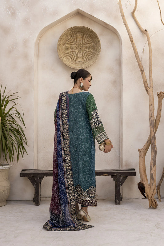 EMBROIDRED CHIFFON ZFHS-003