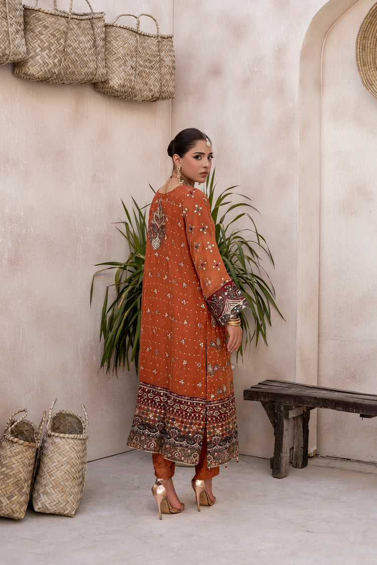 EMBROIDRED CHIFFON ZFHS-004
