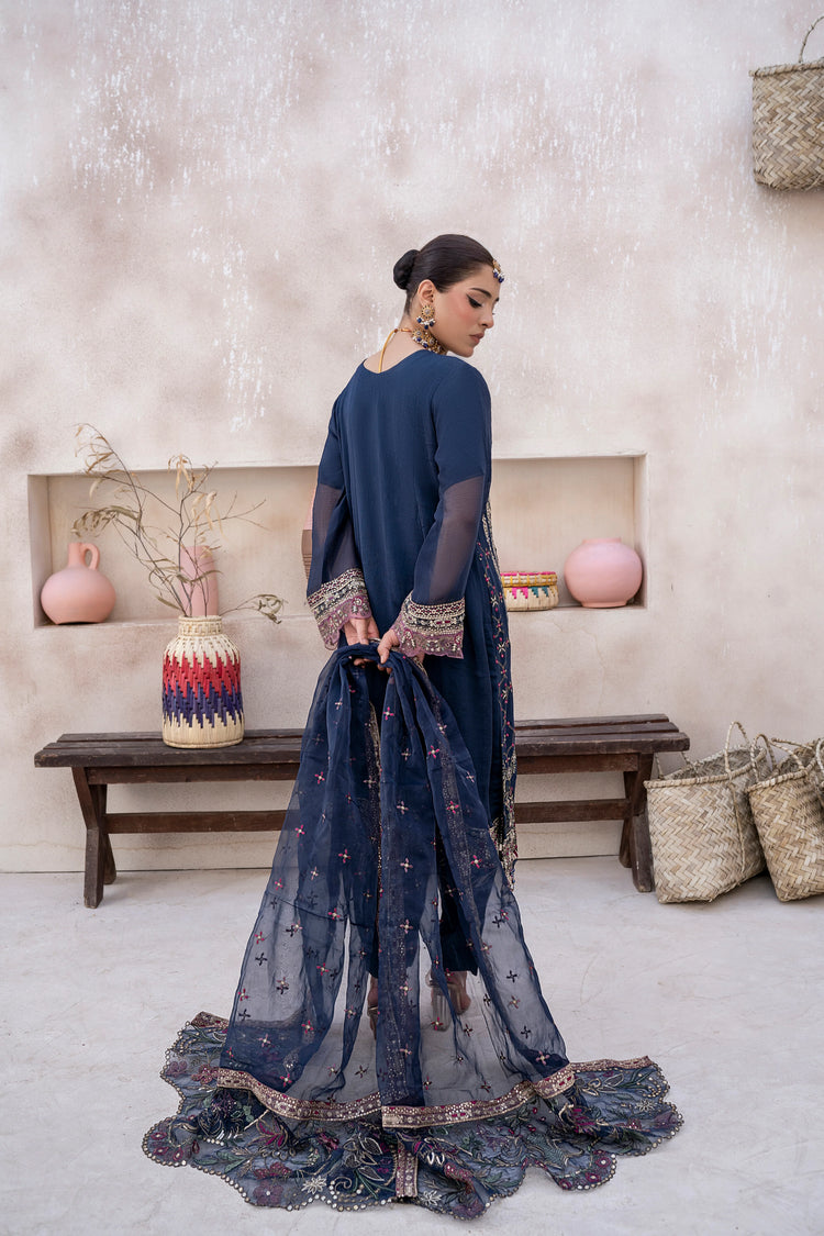 EMBROIDRED CHIFFON ZFHS-005