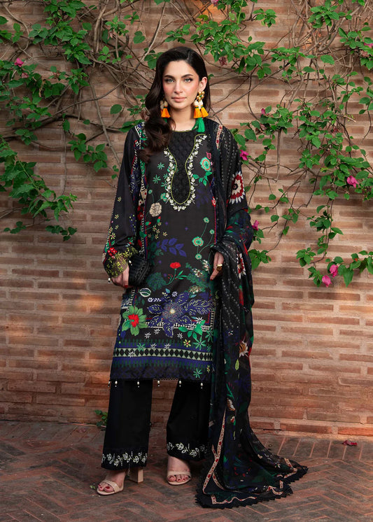COCKTAIL BY SARDINIA UNSTITCHED LAWN 1002 ESPRESSO