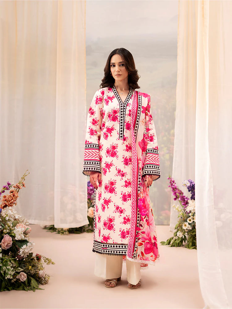 RAHA BY RAJBARI LAWN UN-STITCHED 3PC | D-08