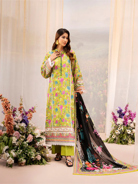 RAHA BY RAJBARI LAWN UN-STITCHED 3PC | D-06
