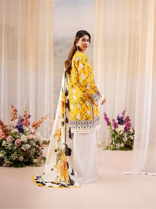 RAHA BY RAJBARI LAWN UN-STITCHED 3PC | D-01