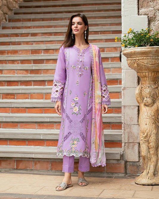 SUMMER REVERIE ROHEENAZ LUXURY LAWN (RUNSS250403A) WISTERIA