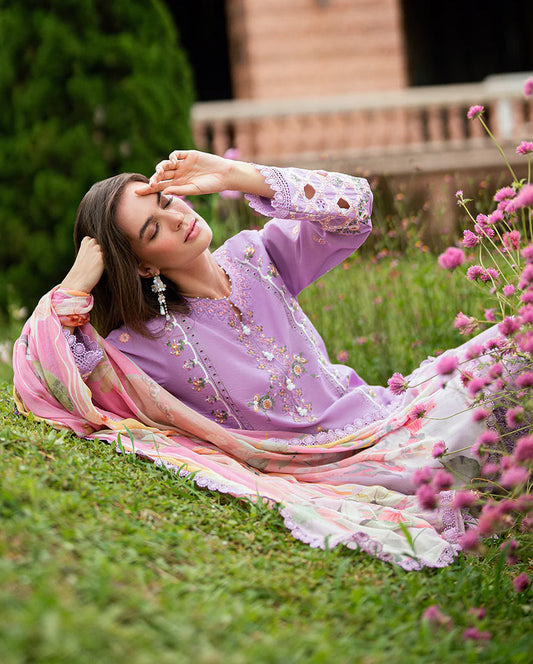 SUMMER REVERIE ROHEENAZ LUXURY LAWN (RUNSS250403A) WISTERIA