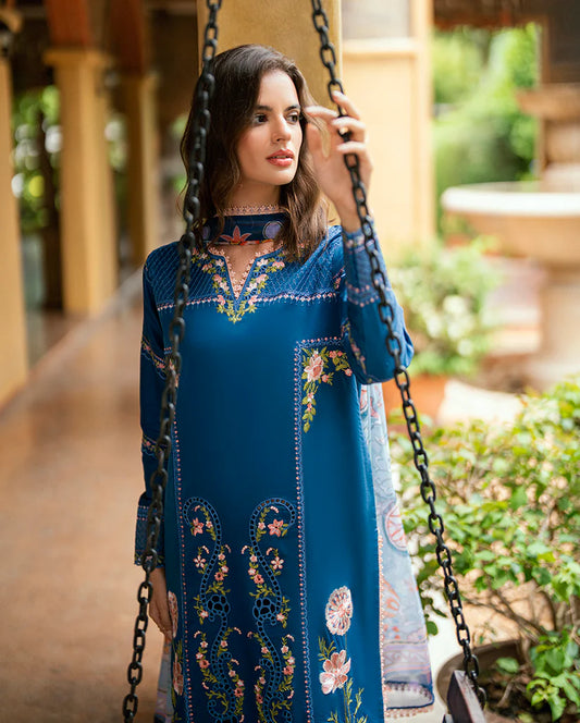 SUMMER REVERIE ROHEENAZ LUXURY LAWN (RUNSS250401A)) ISORIA