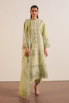 AFROZEH CHIKANKARI UN-STICHED 3PC|Kelly