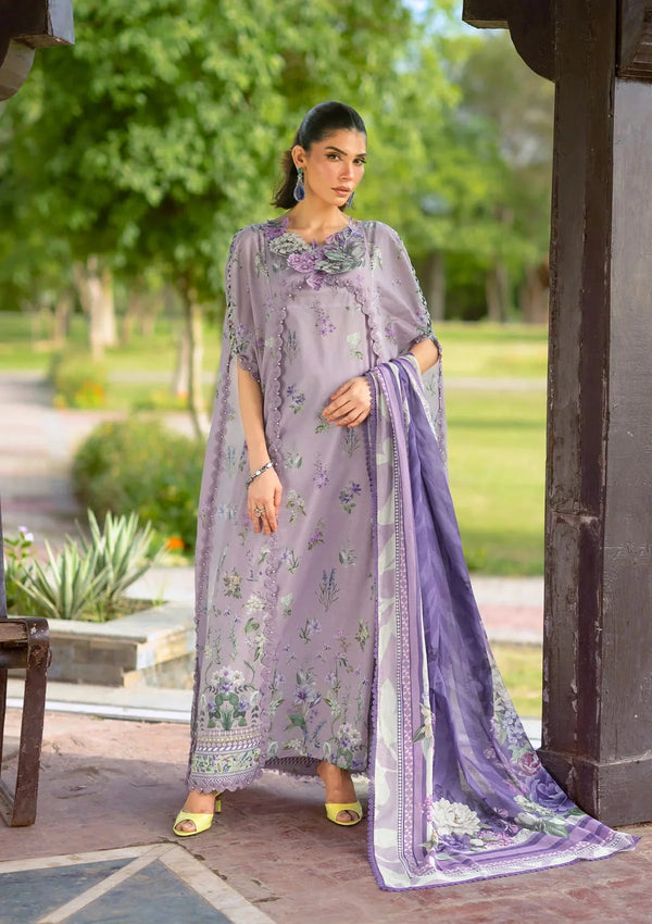 BRIDGERTON BY ELAF PREMIUM LAWN | LILAC GARDEN