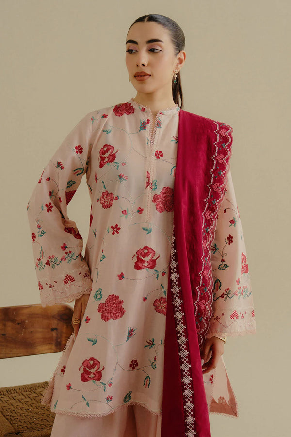 COCO BY ZARA SHAHJAHAN UN-STITCHED 3PC | Zufra-6A