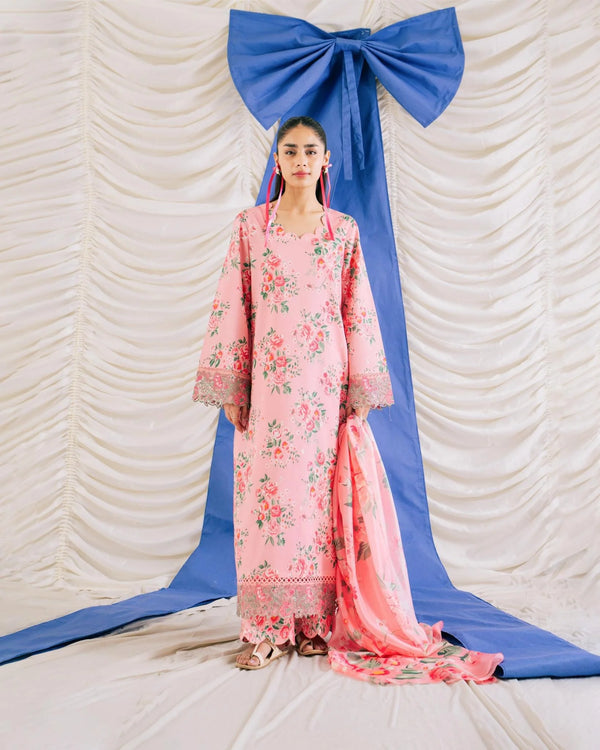 RINNESA BY AFRIZEH UN-STICHED 3PC|isla