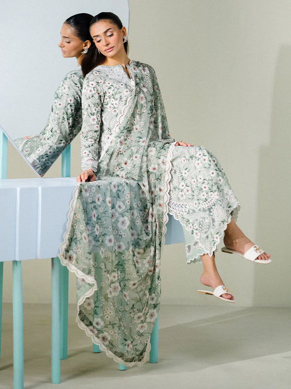 FAIZA FAISAL PREMIUM LAWN | MINT MUSE